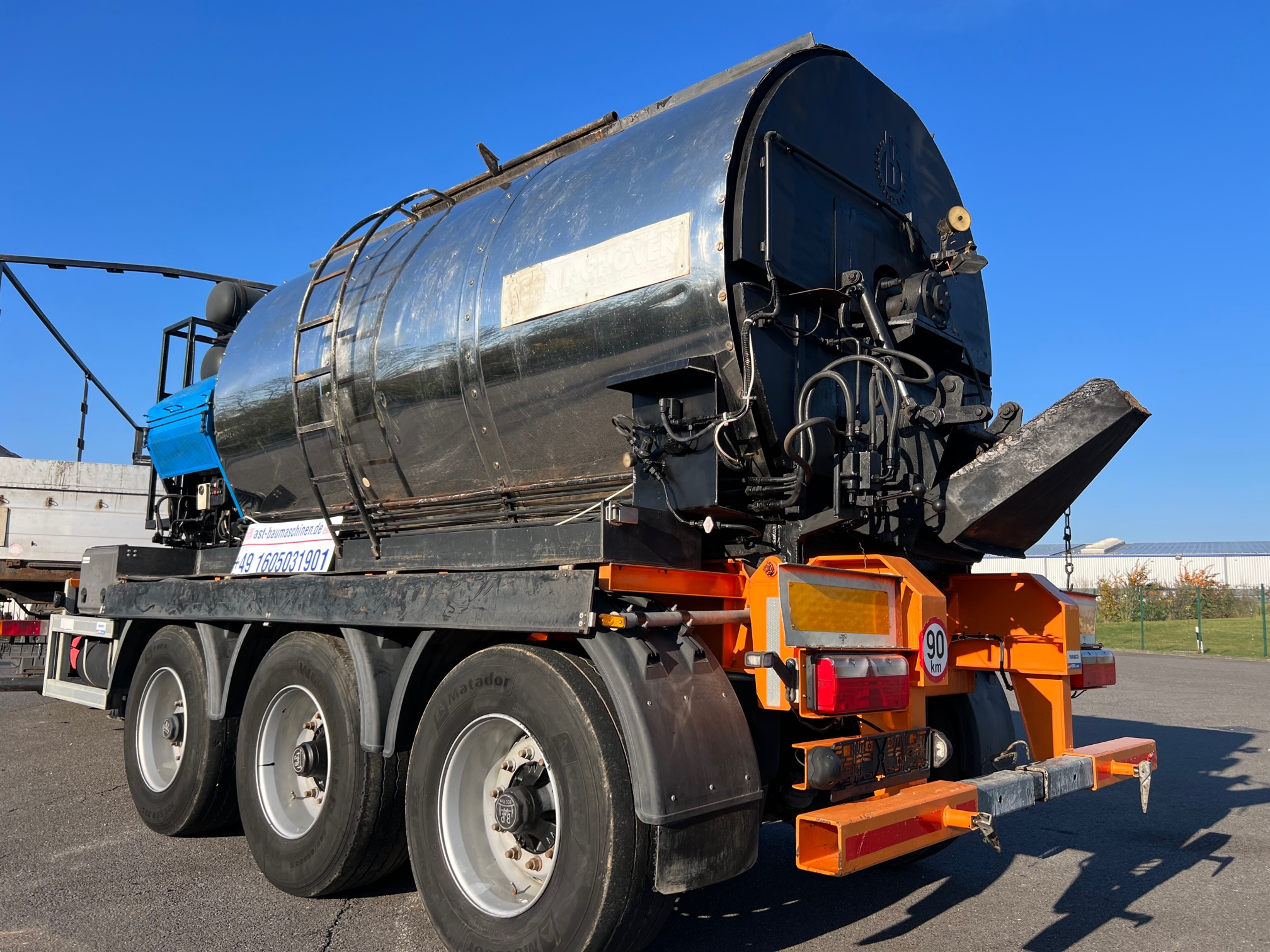 Bitumenkocher GKL 3-Achs-Tandem-Anhänger , Inhalt 8000 Liter – Bild 5